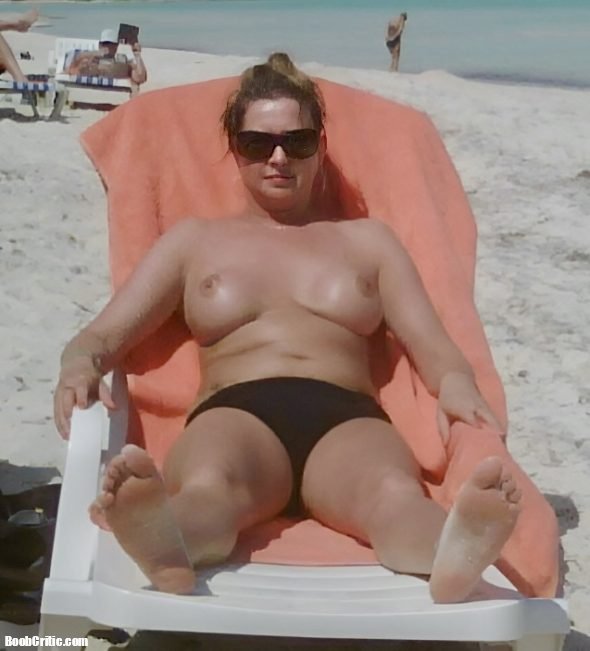 Wife Topless on beach Part 2