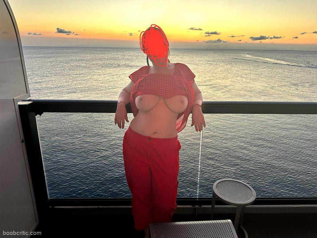 Tits out for Beautiful Sunset!!!