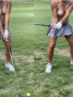 topless at the golf course