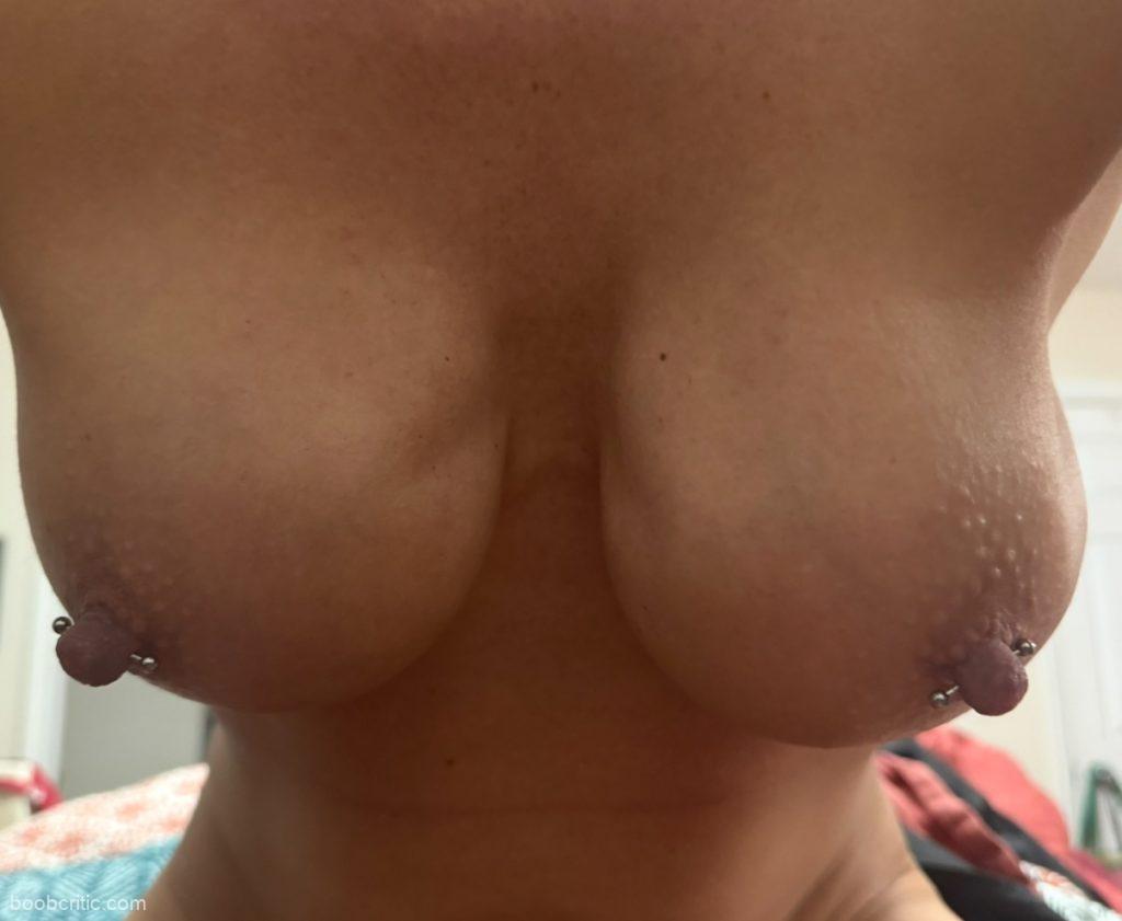 Nikki got nipples pierced