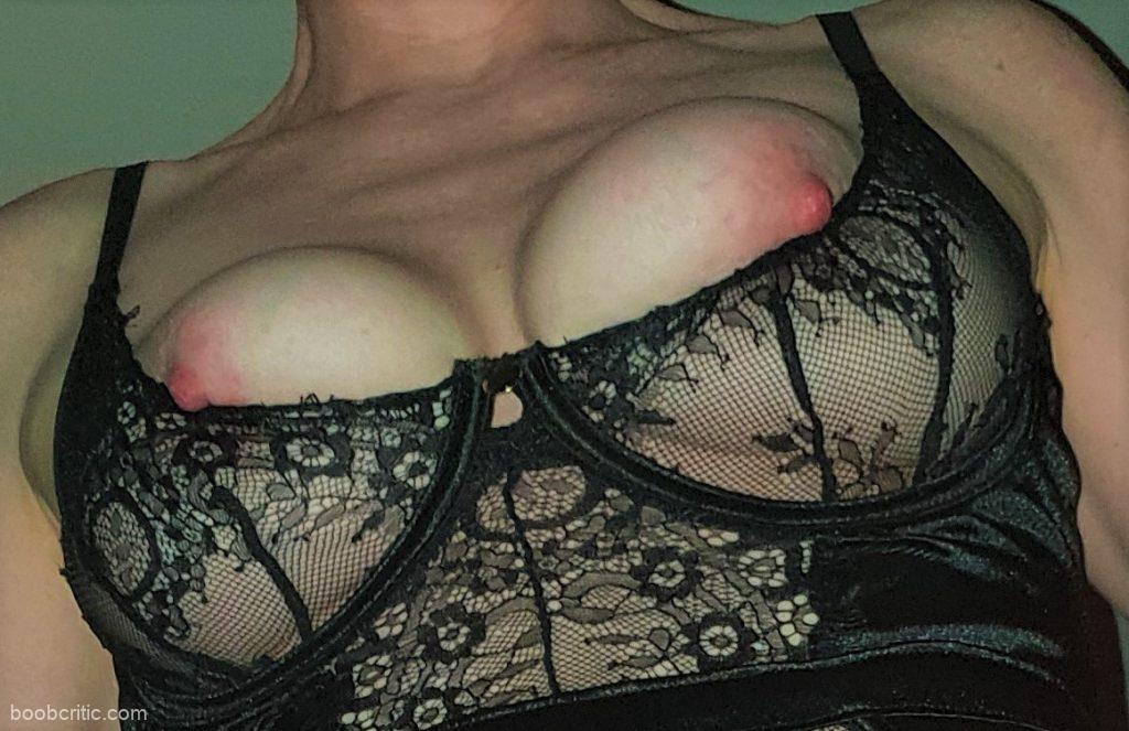 sexy milf wife tits in lingerie