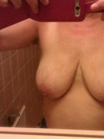 My big tits selfie
