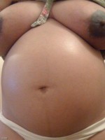 Pregnant busty wife