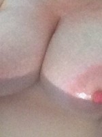 Soft sensitive nipples in the bath